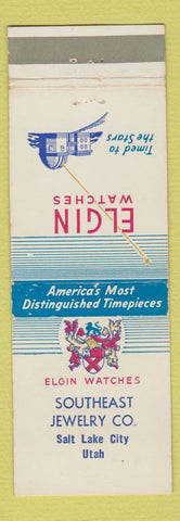 Matchbook Cover - Elgin Watches Southeast Salt Lake City UT