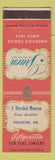 Matchbook Cover - Gruen Watches J Hershel Monroe Princeton IN