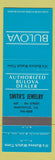 Matchbook Cover - Bulova Watches Smith's Jewelry Marysville CA