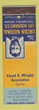 Matchbook Cover - Lincoln National Insurance Indianapolis IN Lloyd Wright