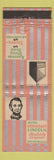 Matchbook Cover - Hotel Abraham Lincoln Springfield IL WEAR