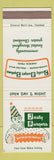 Matchbook Cover - Tasty Burger Sandwich Shops clown? Cleveland?