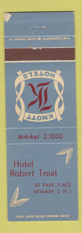 Matchbook Cover - Hotel Robert Treat Newark NJ Knott WEAR