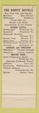 Matchbook Cover - Wesbury Hotel New York City Knott WEAR