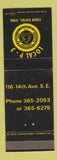 Matchbook Cover - Local P3 Union Meat Cutters Cedar Rapids IA