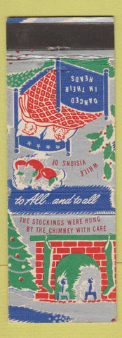 Matchbook Cover - Social Claners Birmingham AL Christmas