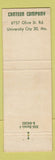 Matchbook Cover - Canteen Company University City MO Safety No Horseplay