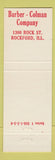 Matchbook Cover - Barber Coleman Rockford IL Safety Safety Goggles