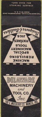 Matchbook Cover - Delaware Machinery Tool Muncie IN