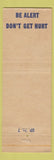 Matchbook Cover - Thompson Products Safety Protect Feet