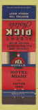 Matchbook Cover - Albert Pick Hotels Hotel Miami Dayton OH bellhop