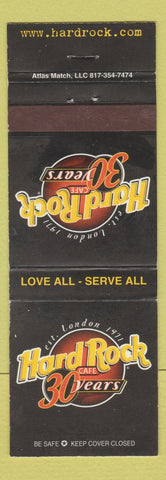 Matchbook Cover - Hard Rock Cafe 30th Anniversary