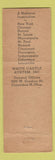 Matchbook Cover - White Castle Hamburgers