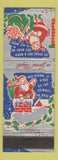 Matchbook Cover - Social Claners Birmingham AL Christmas Santa Claus