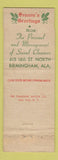 Matchbook Cover - Social Claners Birmingham AL Christmas Santa Claus