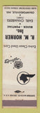 Matchbook Cover - RM Horner Buick Pontiac Crawfordsville IN WEAR