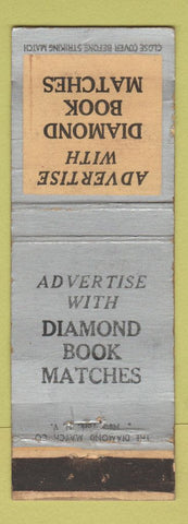 Matchbook Cover - Diamond Book Matches WORN