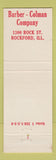 Matchbook Cover - Barber Coleman Rockford IL Safety Use Trash Cans