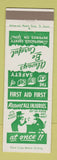 Matchbook Cover - Safety Committee Kendall Co Bethune SC Report Injuries