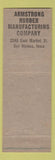 Matchbook Cover - Amstrong Rubber Des Moines IA Safety No Smoking