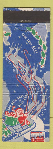 Matchbook Cover - Social Claners Birmingham AL Christmas