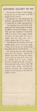 Matchbook Cover - Giant Grocery National Gallery of Art Washington DC WEAR