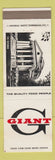 Matchbook Cover - Giant Grocery The Rotunda Washington DC