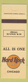 Matchbook Cover - Hard Rock Cafe Chicago IL
