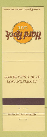Matchbook Cover - Hard Rock Cafe Los Angeles CA