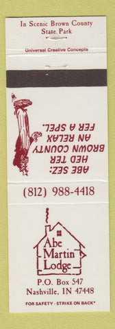 Matchbook Cover - Abe Martin Lodge Nashville IN