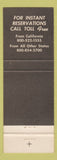 Matchbook Cover - Hill House Motor Hotel Fresno CA Bakersfield