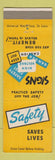 Matchbook Cover - Riverdale Mills Enoree SC Safety Signs