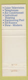 Matchbook Cover - The Mark V Motel Phillipsburg KS bellhop
