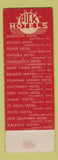 Matchbook Cover - Albert Pick Hotels Hotel Miami Dayton OH bellhop WEAR