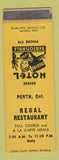 Matchbook Cover - Regal Restaurant Revere Hotel Perth ON bellhop WEAR