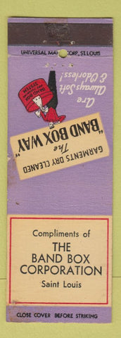 Matchbook Cover - Band Box Corporation Dry Cleaning St Louis MO