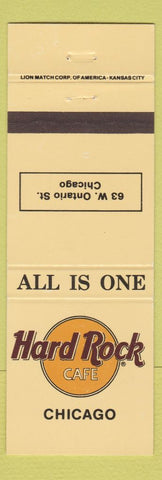 Matchbook Cover - Hard Rock Cafe Chicago IL