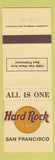 Matchbook Cover - Hard Rock Cafe San Francisco CA