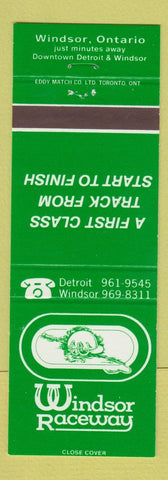 Matchbook Cover - Windsor Raceway Horse Racing Windsor ON