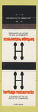 Matchbook Cover - Heritage Restaurants Canada
