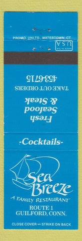 Matchbook Cover - Sea Breeze Restaurant Guilford CT