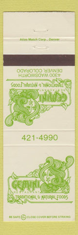 Matchbook Cover - Gemini Restaurant Denver Colorado