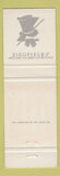 Matchbook Cover - Ziegfield's New York City? Top hat WEAR