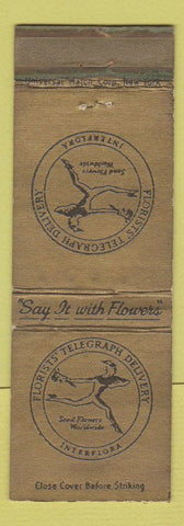 Matchbook Cover - FTD Interflora Atkins Sons Flowers Brooklyn NY WEAR