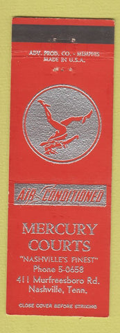 Matchbook Cover - Mercury Courts Motel Nashville TN
