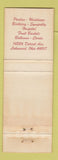Matchbook Cover - Joe Brittain Florist Flowers Lakewood OH WEAR