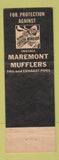 Matchbook Cover - Maremont Mufflers Accurate Clutches Lock McDonald
