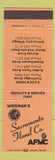 Matchbook Cover - Weigman's Sacramento Floral Flowers CA FTD