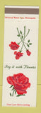 Matchbook Cover - Shotwell Floral Flowers Fargo ND FTD Rose