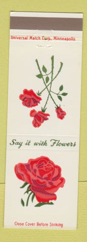 Matchbook Cover - Shotwell Floral Flowers Fargo ND FTD Rose